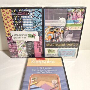 2 Glitz Design Digital Scrapbook CD Sets &Plus Free Creating Keepsakes DVD